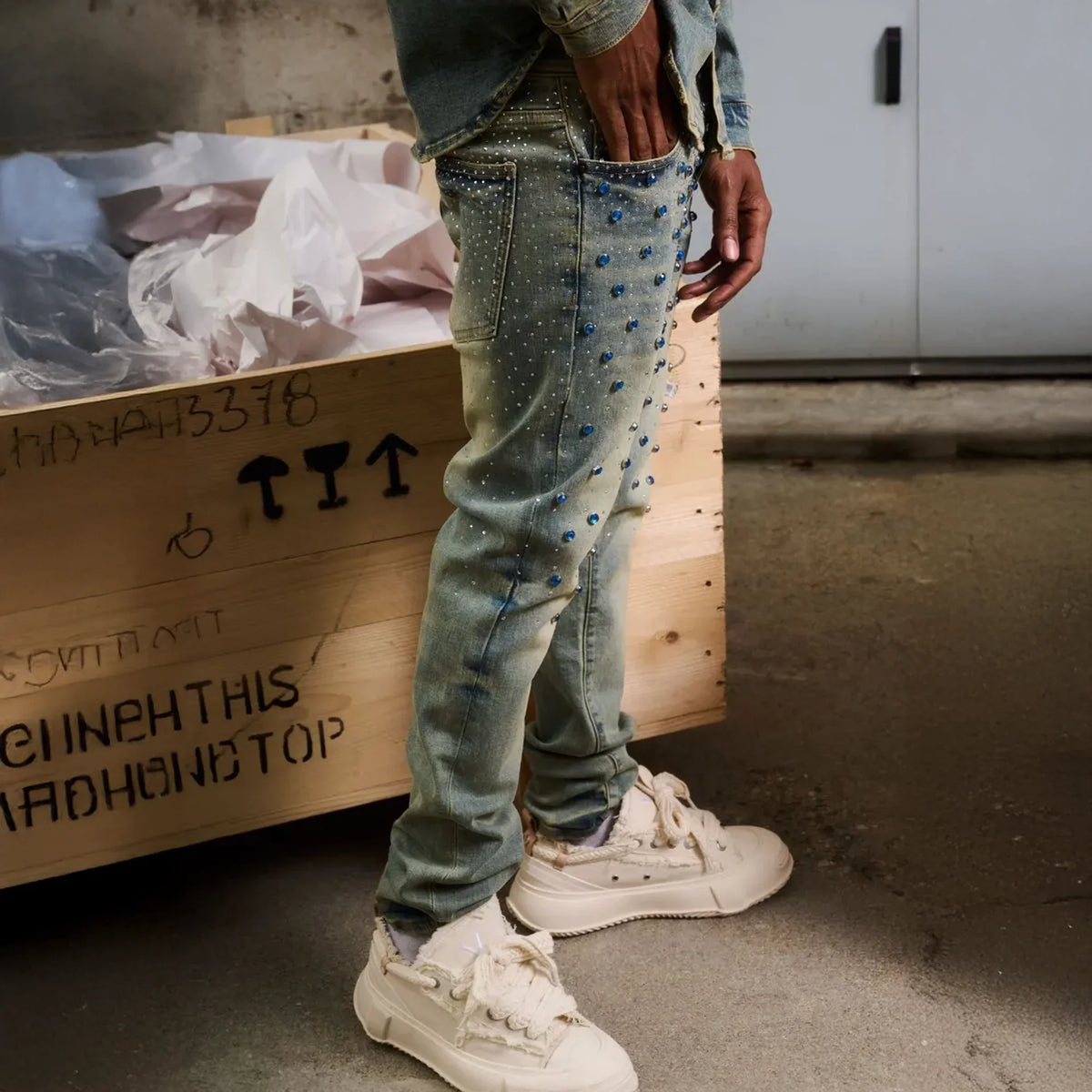 Pantalon en jean skinny Lustri pour homme