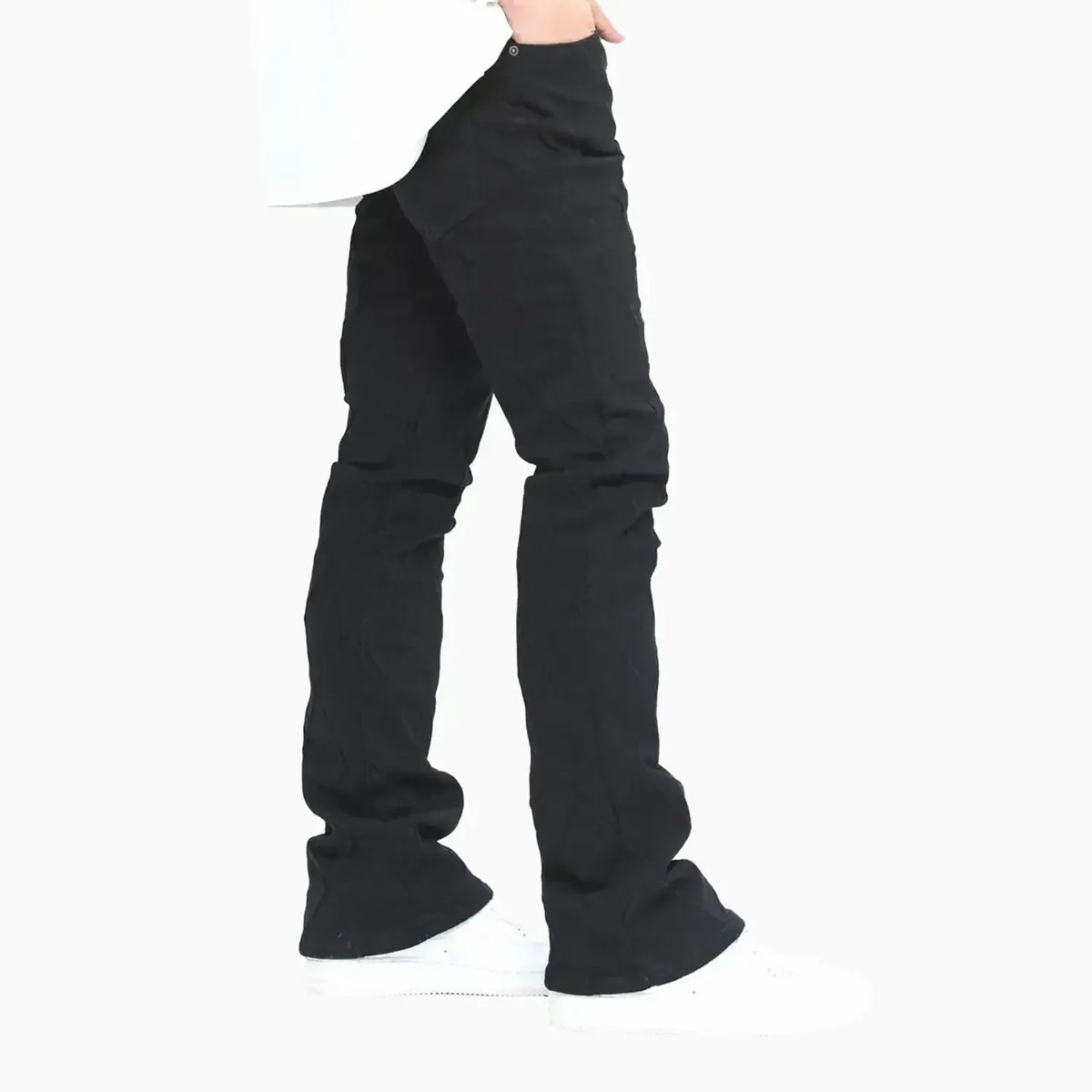 Pantalón skinny apilado de hombre