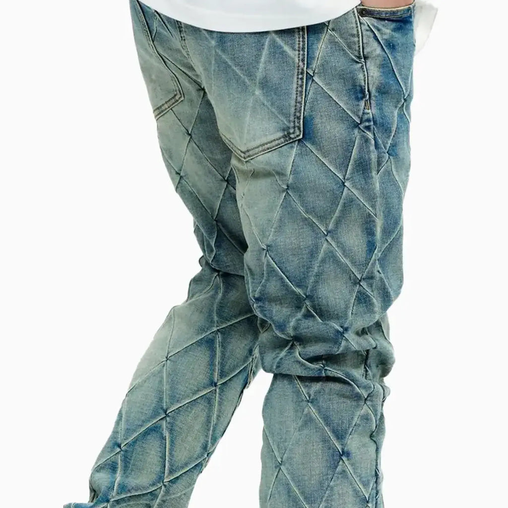 Pantalón skinny apilado de hombre