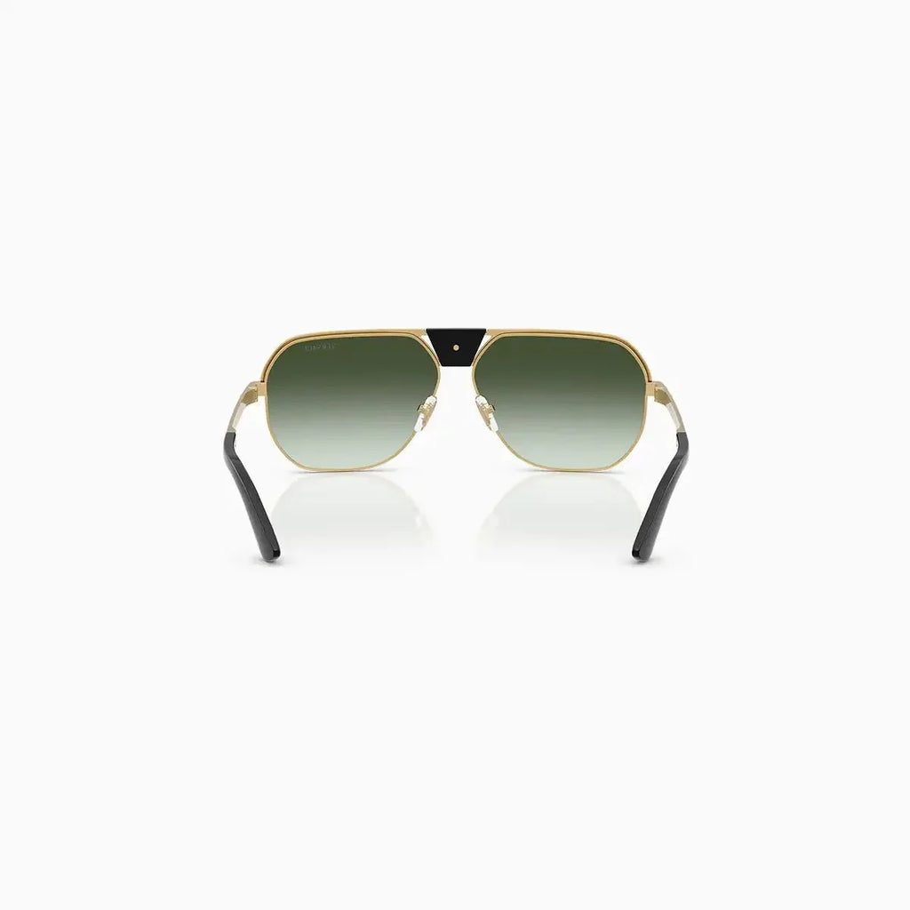 Versace Gold Green Gradient Sunglasses