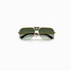 Versace Gold Green Gradient Sunglasses